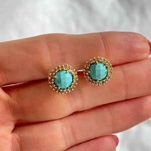 Kendra Scott Turquoise/Gold around Stud Earrings